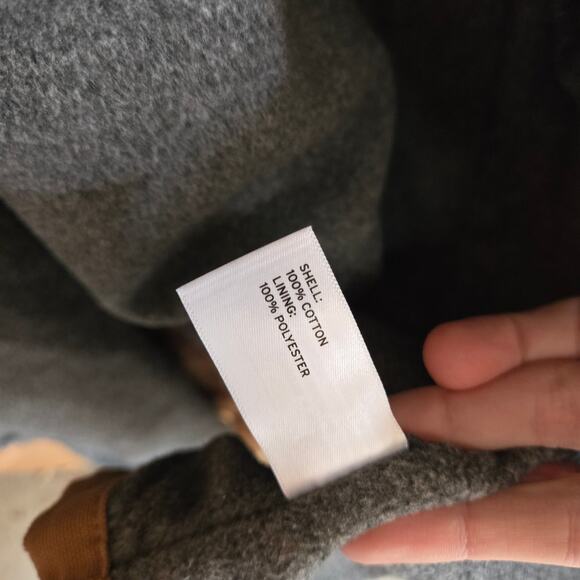 Duluth Trading Co Men's Fire Hose Fleece-Lined Robe Brown Medium Overcoat - Picture 6 of 9